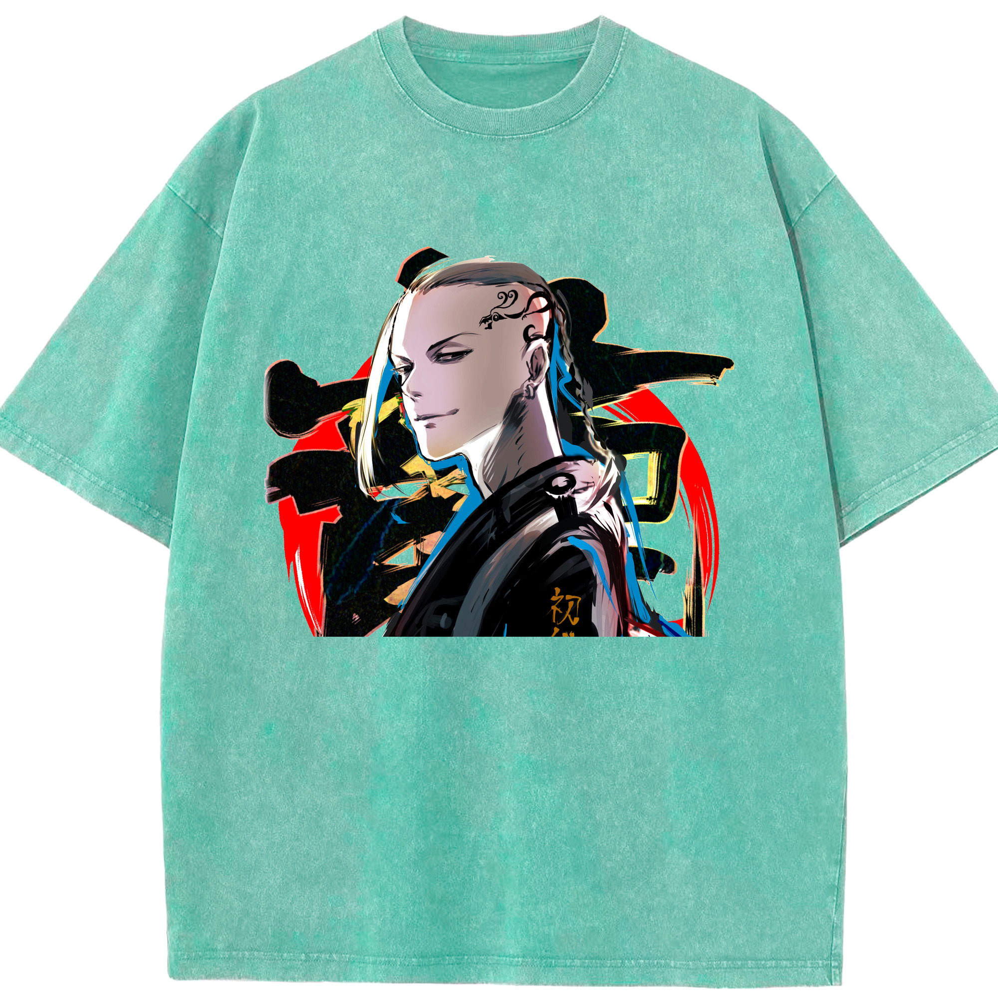 （画像用） 東京リベンジャーズ Tokyo Revengers 綿100% ヴィンテージ風 半袖Tシャツ（フロントプリント）